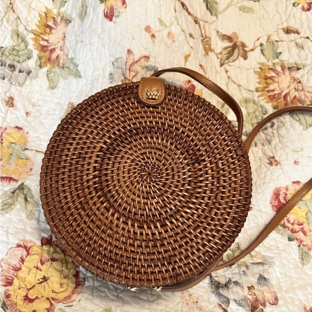 Urban Outfitters Brown Woven Crossbody Bag